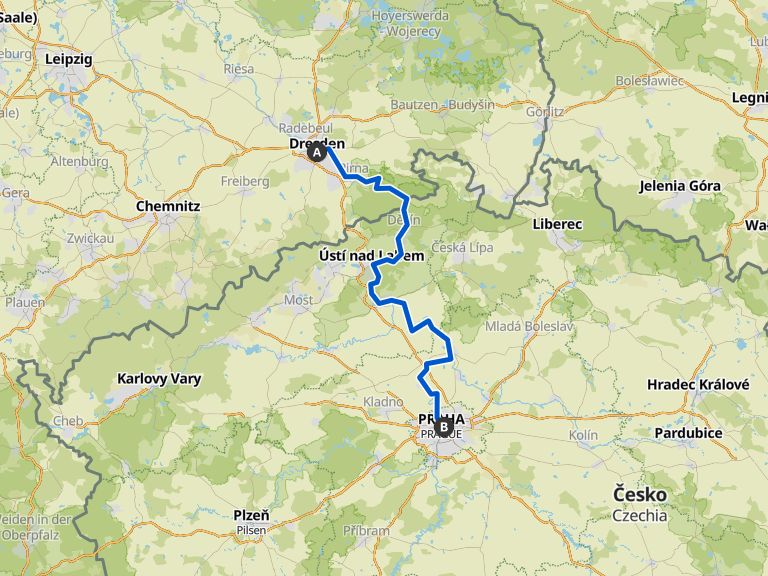 Elberadweg von Dresden nach Prag Fahrradtour Komoot